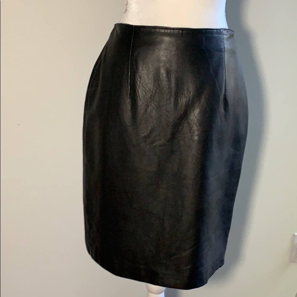 Genuine Leather Skirt